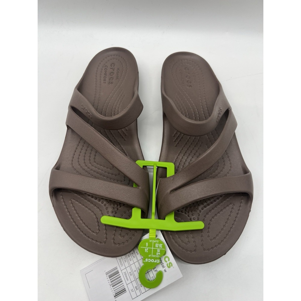 Crocs Women's Kadee II Lightweight Strappy Sandals, Truffle, 8